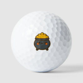 Pelotas De Golf Kawaii Pot of Gold