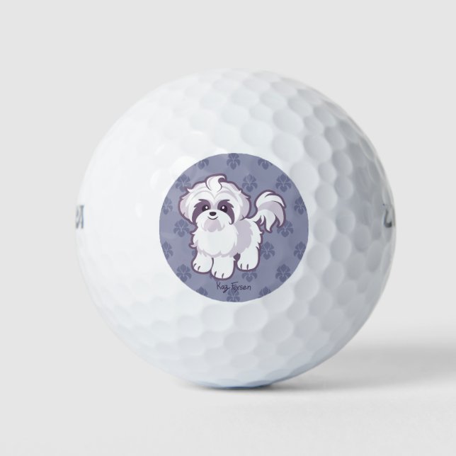 Pelotas De Golf Kawaii Shih Tzu (Anverso)