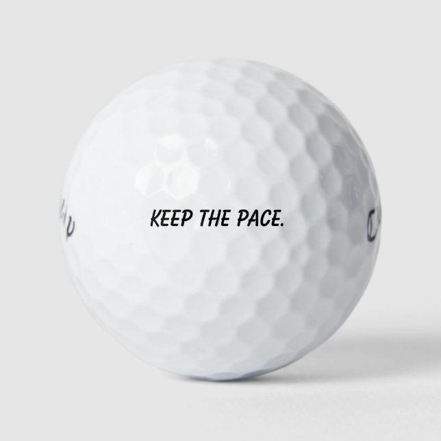 Pelotas De Golf 'Keep The Pace' Motivation Tool Gift  (Anverso)