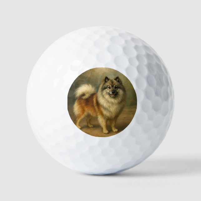 Pelotas De Golf Keeshond (Anverso)