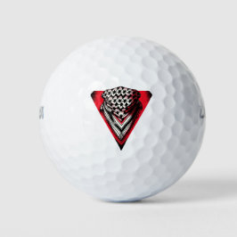 Pelotas De Golf Keffiyeh del Triángulo Rojo invertido