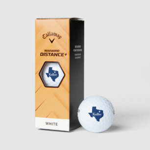 Pelotas De Golf Keller Texas Lone Star State Map Proud DFW Texan