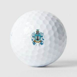 Pelotas De Golf Kelly Family Crest / Coat Arms Golf Ball
