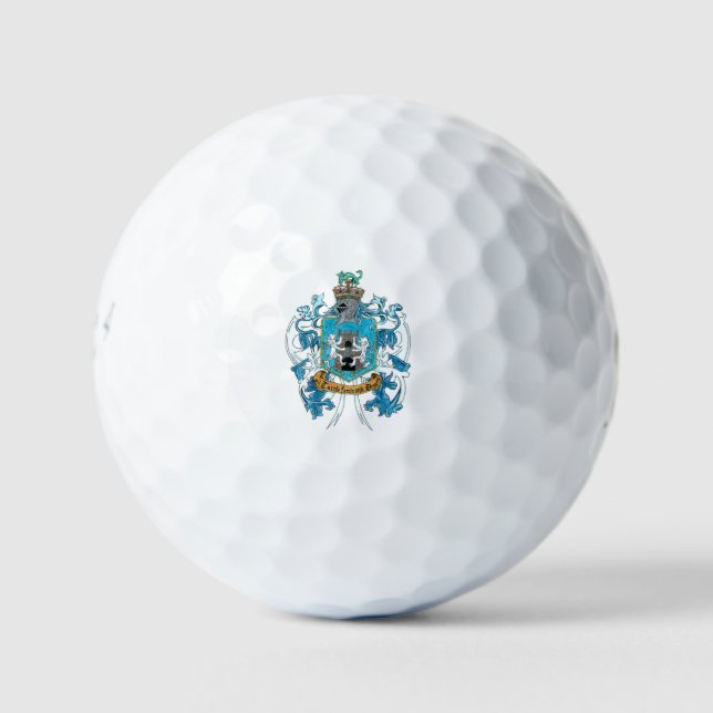 Pelotas De Golf Kelly Family Crest / Coat Arms Golf Ball (Anverso)