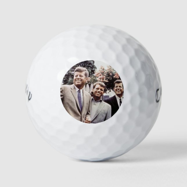 Pelotas De Golf Kennedy Brothers, Presidente John, Robert y Ted (Anverso)
