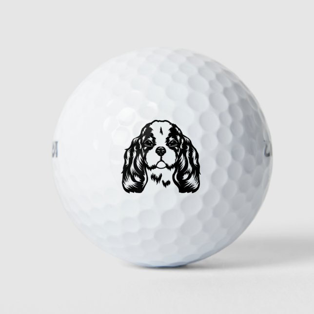 Pelotas De Golf King Charles Spaniel Dog (Anverso)