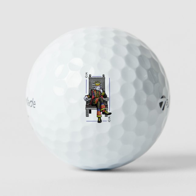 Pelotas De Golf King de la tarjeta (Anverso)
