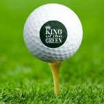 Pelotas De Golf King Golfer Funny<br><div class="desc">Presentamos el juego de golf Funny King of the Green Golfer, un lugar imprescindible para los amantes del golf. Con su moderna tipografía y su icónico diseño de la corona, esta pelota de golf seguramente hará una declaración sobre el verde. Ya sea que estés golpeando un agujero en uno o...</div>