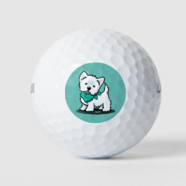 Pelotas De Golf KiniArt Cutieface Westie Terrier