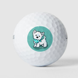 Pelotas De Golf KiniArt Cutieface Westie Terrier