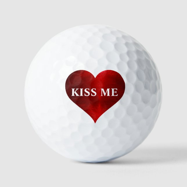 Pelotas De Golf KISS ME Golf Balls (Anverso)