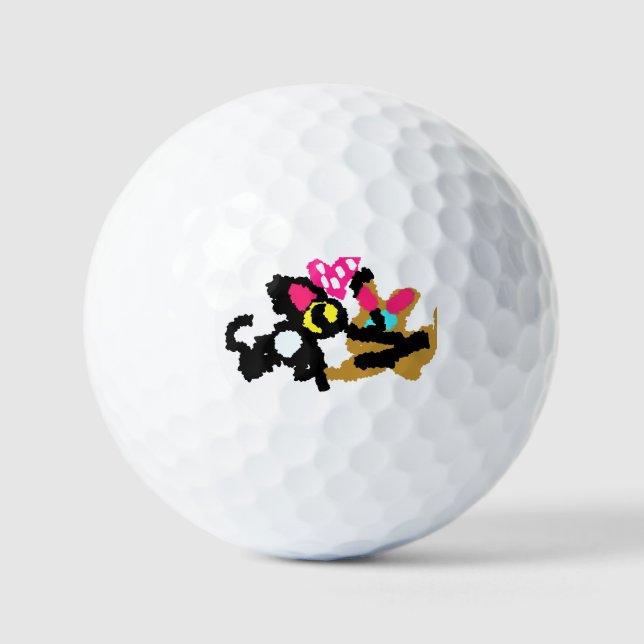 Pelotas De Golf Kittens Valentine (Anverso)