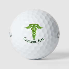 Pelotas De Golf Knot Caduceus celta verde