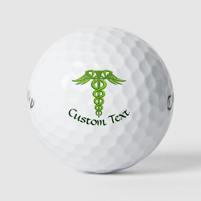 Pelotas De Golf Knot Caduceus celta verde (Anverso)