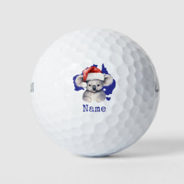 Pelotas De Golf Koala Bear on Australia Flag 