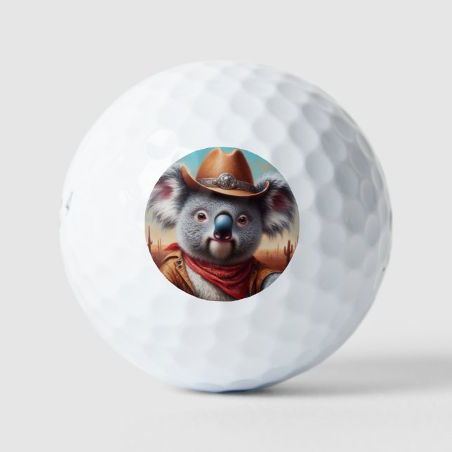 Pelotas De Golf Koala Cowboy (Anverso)