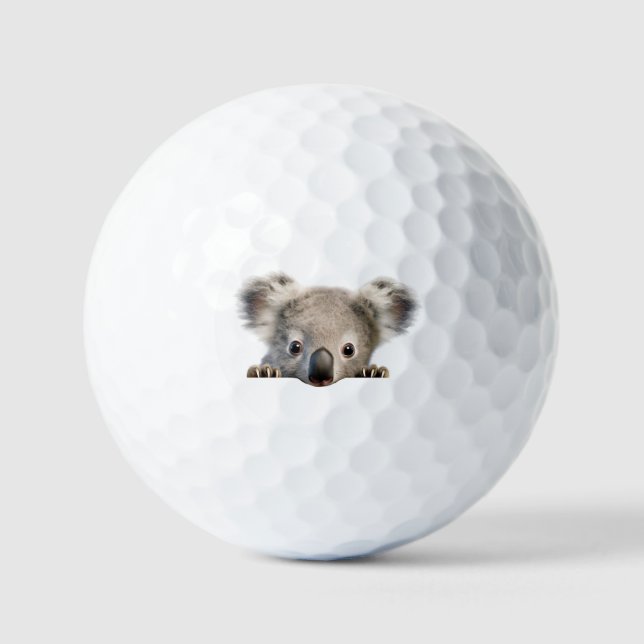 Pelotas De Golf Koala Espiando (Anverso)