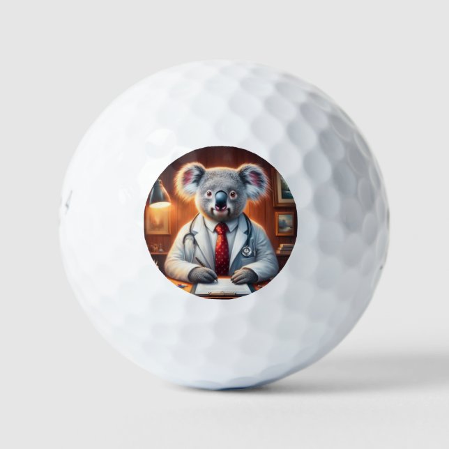 Pelotas De Golf Koala Médica (Anverso)