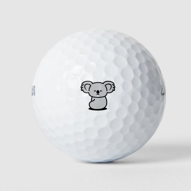 Pelotas De Golf Koala, un bebé gracioso y dulce (Anverso)