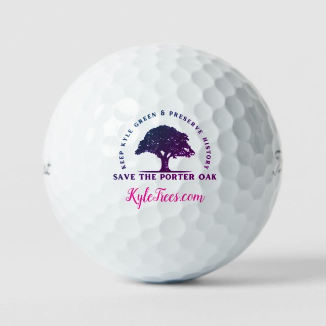 Pelotas De Golf Kyle Trees Golf Ball (Anverso)