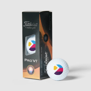 Pelotas De Golf La bandera de orgullo poliamoroso tricolor de Slip