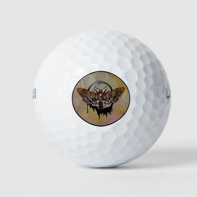 Pelotas De Golf La cabeza de la muerte, Hawk Moth (Anverso)