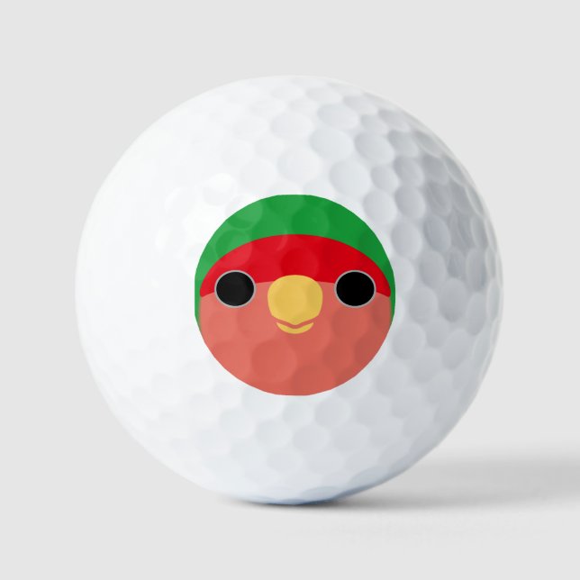 Pelotas De Golf La cara de un inseparable de cara rosada normal (Anverso)