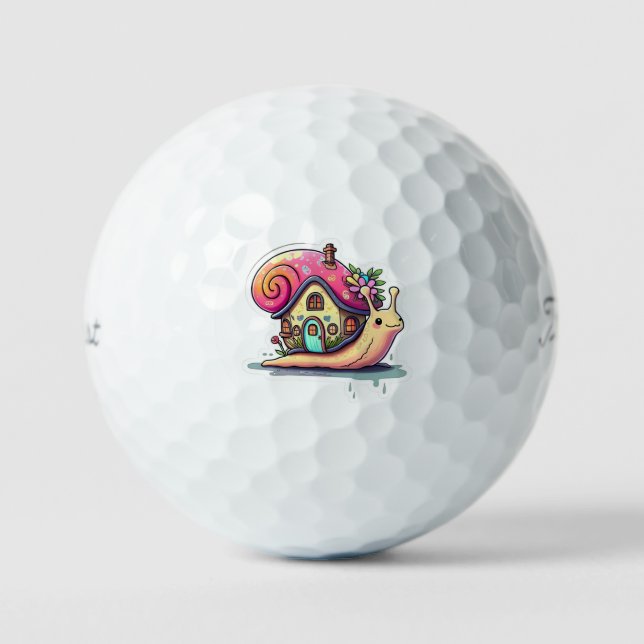 Pelotas De Golf "La carga del caracol" (Anverso)