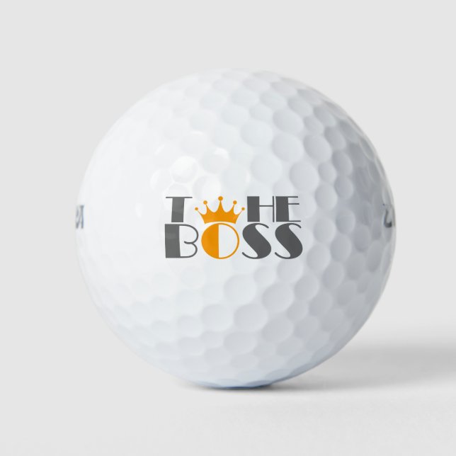 Pelotas De Golf La corona del jefe (Anverso)