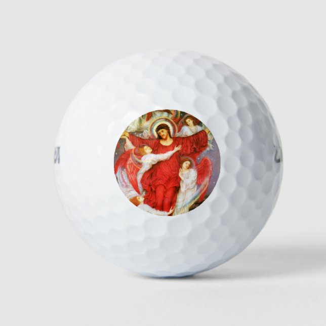 Pelotas De Golf La Cruz Roja (Crucifixión de Jesucristo) (Anverso)