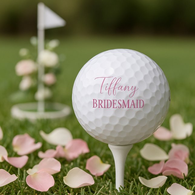 Pelotas De Golf La dama de honor rosa y blanca (Subido por el creador)