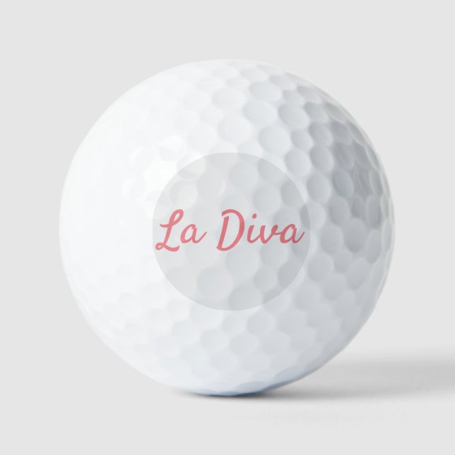 Pelotas De Golf La Diva   (Anverso)