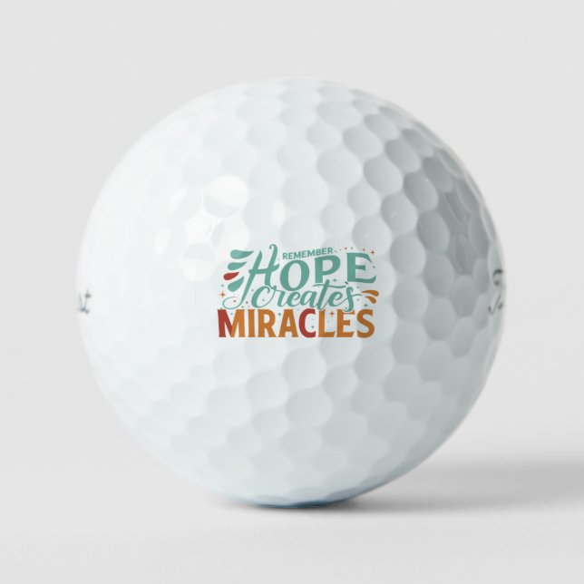 Pelotas De Golf La esperanza crea milagros (Anverso)
