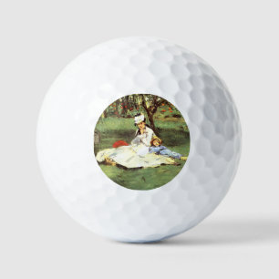 Pelotas De Golf La familia Monet en su jardín Edouard Manet