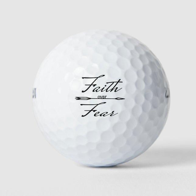 Pelotas De Golf La fe cristiana sobre el miedo (Anverso)