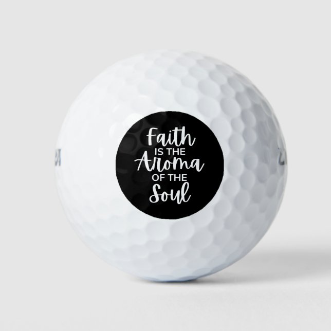 Pelotas De Golf La Fe Es La Aroma Del Alma (Anverso)