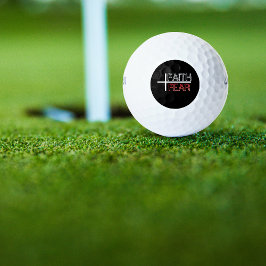 Pelotas De Golf La fe por el miedo a la cruz cristiana