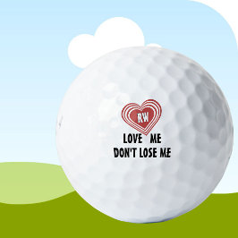 Pelotas De Golf La gracia personalizada no me pierdas el monograma