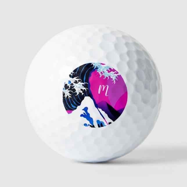 Pelotas De Golf La inspiración de la Gran Ola (Anverso)