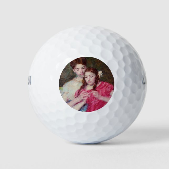 Pelotas De Golf La lección de Crochet (dos hermanas) (Anverso)