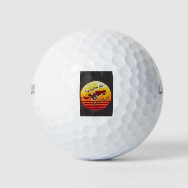 Pelotas De Golf La Liga de Coches de Cohetes va por avión (Anverso)
