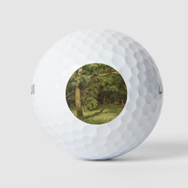 Pelotas De Golf La limpieza forestal (paisaje de Woodland) (Anverso)
