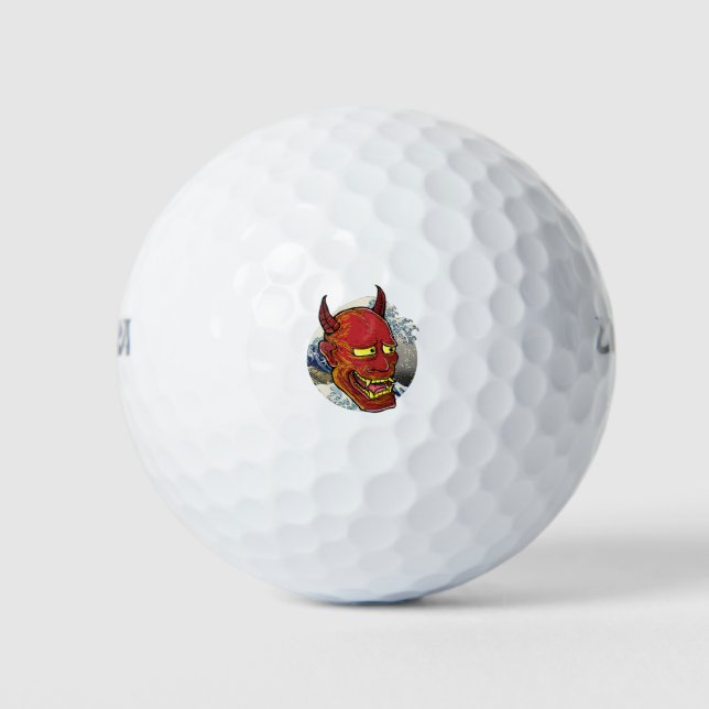 Pelotas De Golf La máscara japonesa Hannya (Anverso)