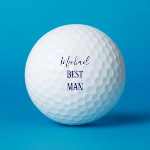 Pelotas De Golf La mejor celebración del hombre azul y blanco