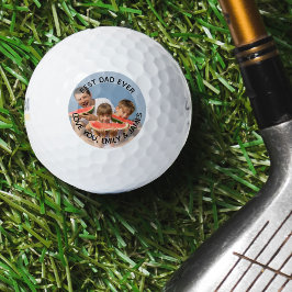 Pelotas De Golf La mejor foto de papá jamás personalizada