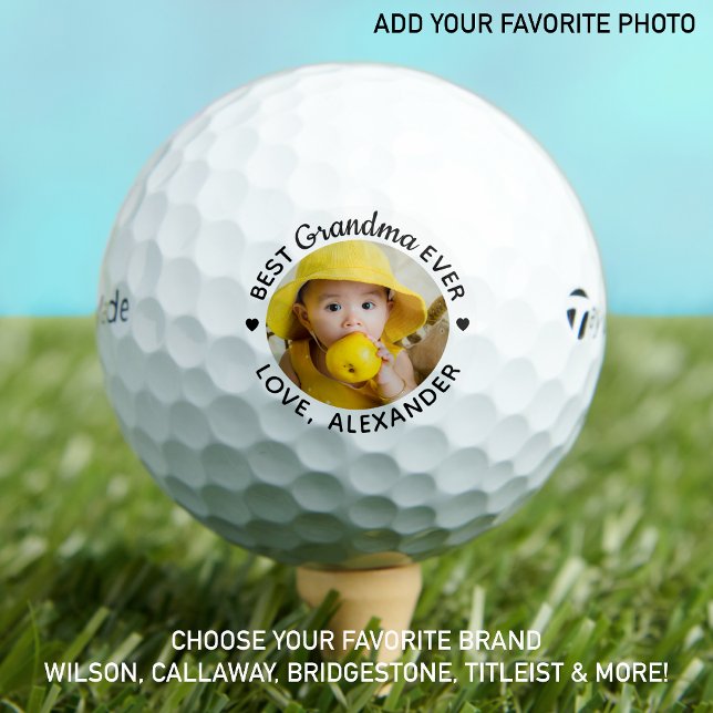 Pelotas De Golf La mejor foto personalizada de la abuela nunca (Subido por el creador)