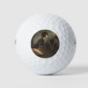 Pelotas De Golf La muerte y la joven mujer