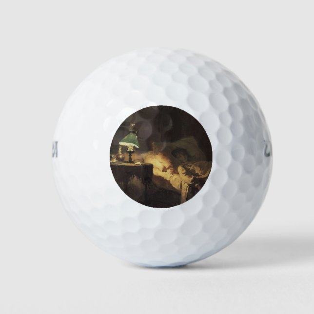 Pelotas De Golf La mujer enferma (por Vasily Polenov) (Anverso)