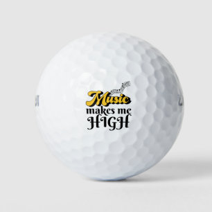 Pelotas De Golf La música me hace alto