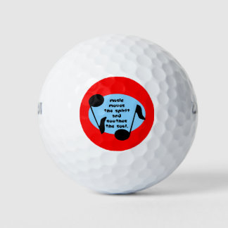 Pelotas De Golf La música suaviza el espíritu